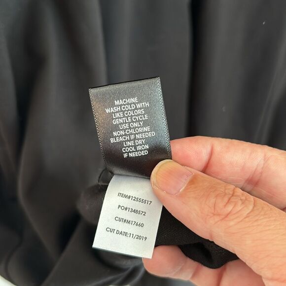 Torrid Women’s black sheer mesh top sweetheart long sleeve pocket dress size 10 - Picture 12 of 12